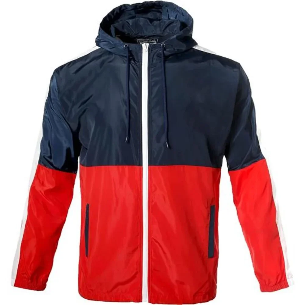 Men's Lightweight Windbreaker Breathable Hooded Jacket